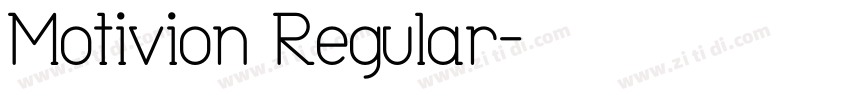 Motivion Regular字体转换